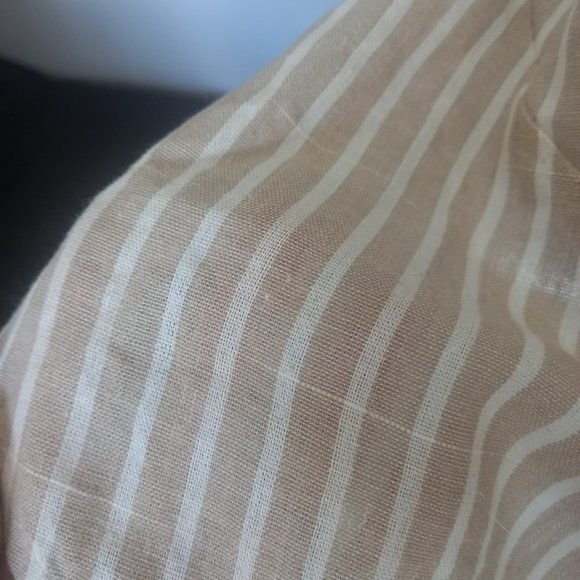 Reverse nude and white summer dress, strappy, plunging neckline (Size XS) - Picture 7 of 8